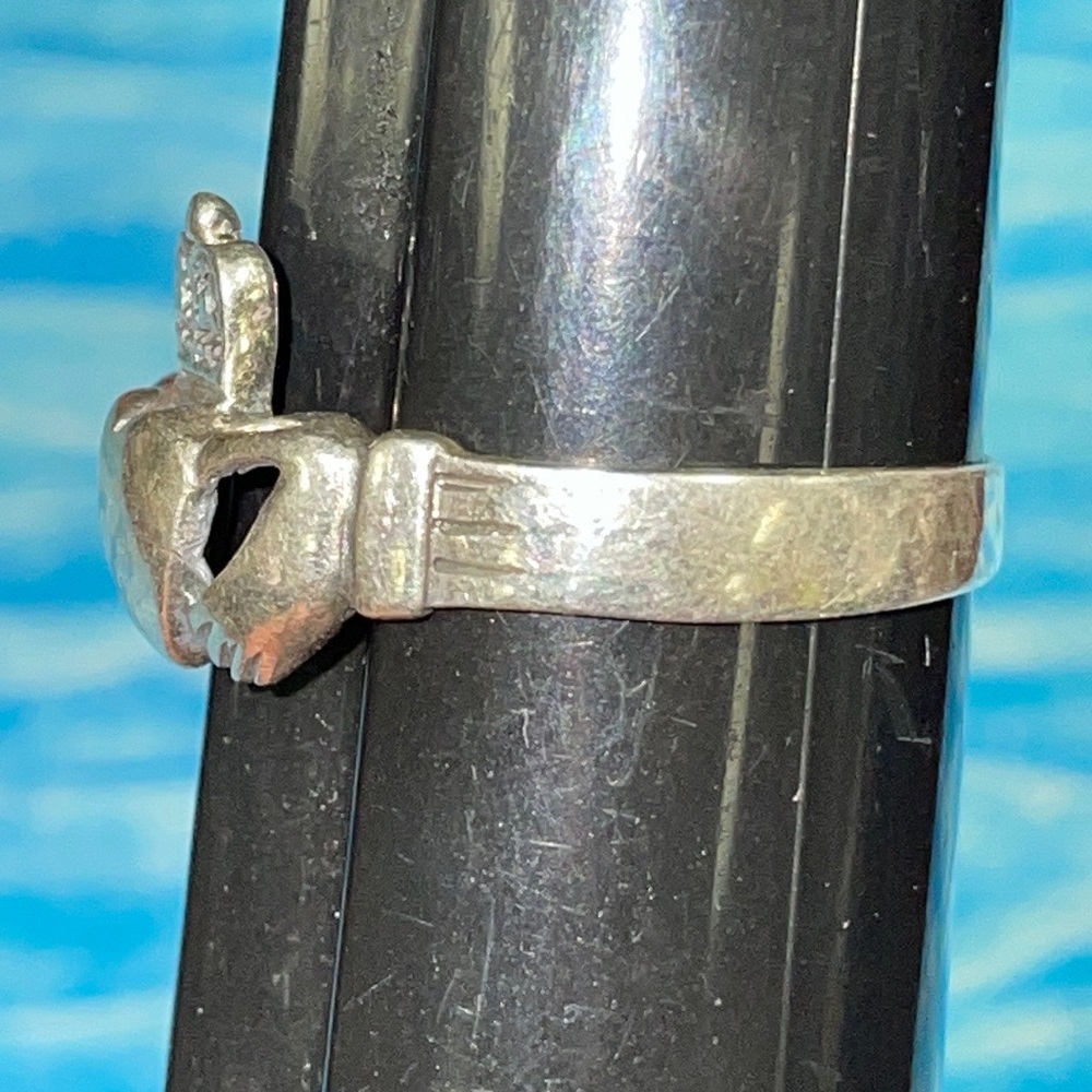 Claddagh Silver Ring - image 8